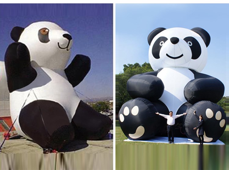 江门充气熊猫展示